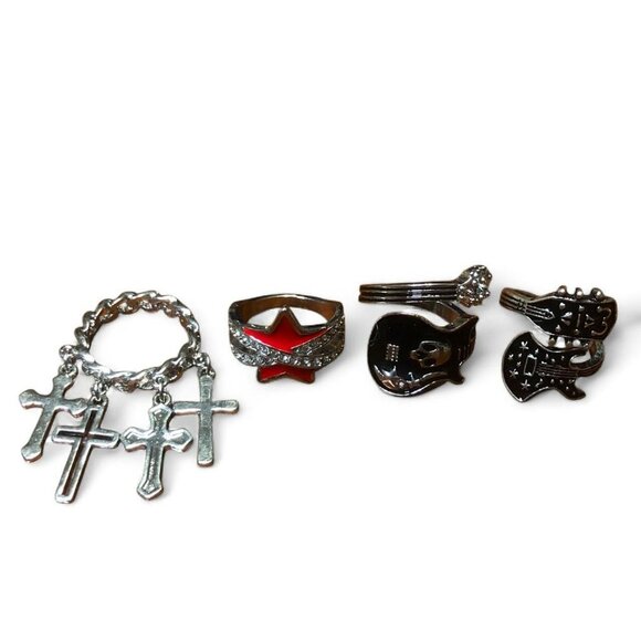 Hot Topic Punk Rock Rings - Picture 1 of 4